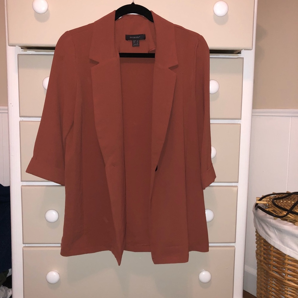Orange cardigan! NEVER WORN